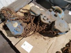 NITCHI 15TONNE 6M HEIGH OF LIFT MANUAL CHAIN BLOCK