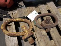 2 NO 12.5 TONNE SWIVEL LIFTING RING