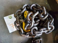 4M LENGTH 5.3 TONNE CHAIN C.W GRAB HOOK ONE END
