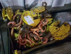 METAL STILLAGE OF 10T VERTICAL PLATE CLAMPS