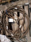 4 NO 5 TONNE 6M LENGTH LIFTING WIRE ROPE SLING