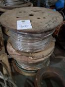 2 NO OF 18MM 35 X 7 CONSTRUCTION DRUMS OF CABLE WIRE