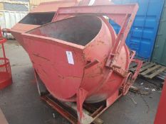 CONQUIP 1500L 4500KG SWL GEARED CONCRETE SKIP / HOPPER