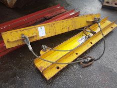 2 NO OF 4 TONNE 2M MULTIPOINT LIFTING BEAMS