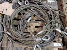 Pallet of Various 4 tonne Wire Rope Slings