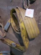 2 NO 3TONNE 3M LIFTING FLAT DUPLEX LIFTING SLINGS