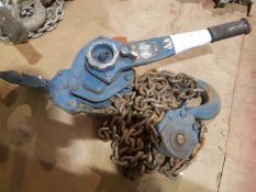 NITCHING 6 TONNE 3M HEIGHT OF LIFT LEVER HOIST