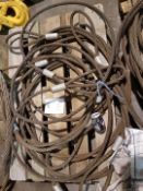 5 NO 5 TONNE 6M LENGTH LIFTING WIRE ROPE SLING