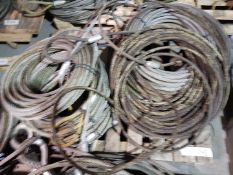 8 no of 3 tonne safe working load 22m length wire rope sling c.w soft eyes