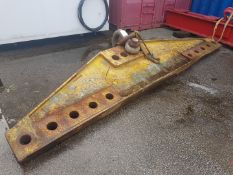 50 TONNE 4M LENGTH SINGLE POINT LIFTING BEAM PROOF LOAD 100 TONNE C.W 130TONNE ALLOY BOW SHACKLE AN