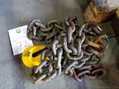 1M LENGTH 5.3 TONNE CHAIN C.W GRAB HOOK ONE END