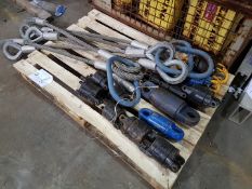 JOB LOT OFFSHORE SWIVEL LINKS & 2 LEG WIRE ROPE SLINGS