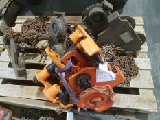 4 NO 5 TONNE GEARED GIRDER TROLLIES