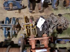 3 NO OF 5 TONNE GIRDER / BEAM TROLLIES