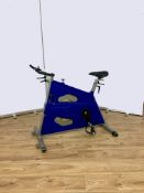 Blue spin bike