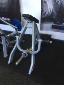 LOT WITHDRAWN | DHZ Evost Plate Loaded Incline Lever Row - Silver Frame, Black Upholstery