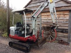 Takeuchi Tb016 Mini Digger Excavator Dumper 2007