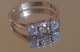 Natural Pink & Yellow 0.75ct Diamond Gold Ring - Round Cut - SI- clarity