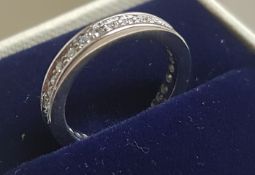 925 Platinum - Ring - 1.20 ct Diamond - E/SI (5.0grams)