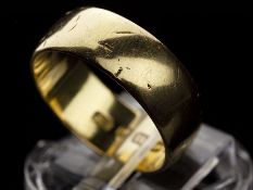 18ct 750 Gold Band Ring Birmingham 1901
