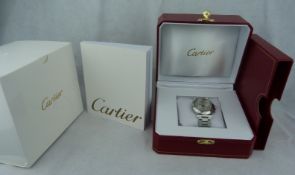 Cartier Pasha GMT Automatic Stainless Steel Sapphire Crystal Watch 2377 - Boxed