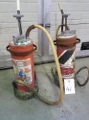 Vintage Esso Petrol Station 2 stroke Oil Despensors