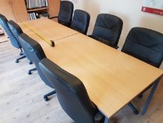 Meeting Table and 8 x chairs
