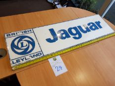 Vintage Jaguar / British Leylanbd Dealer Sign