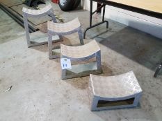 4 x Jaguar Heritage Showroom Car Blocks for displaying Formula 1 Car