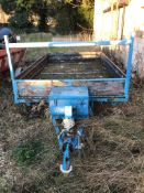 Trailer With Folding Sides