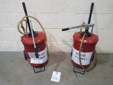 Gearbox and Auto Transmission oils trolleys x2