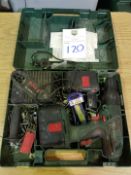 Bosch Battery Powered Drill with Charger / spare battery and Case