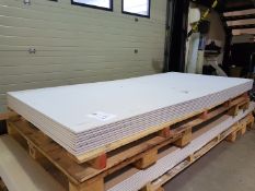 Pallet containing (9 x) 2400 x 1200 x 12.5mm Plaster Boards
