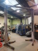 Garage Rotary 3100KG 2 post Base less car ramp 3 phase