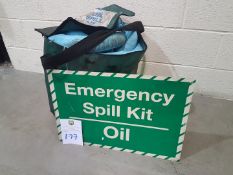 Spill Kit in Bag with Sign