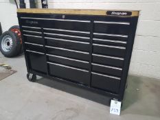 Snap On 19 Drawer Roll Cab Tool Box with optional Hard Wood Top
