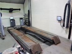 Pro-Align Hunter Hawk eye four-wheel alignment kit with Scissor wheel alignment lift. 3 phase Buyer