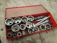 Large Socket Set in Box - see photo