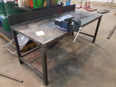 Steel Work Bench with Vice