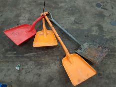 4 x Shovels