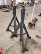 2 x Large Heavy Duty Axle Stands