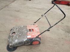 Walk behind floor sweeper