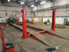 2016 Totalkare 25 Tonne 9m 4 Post inspection ramp (HGV) with Jack