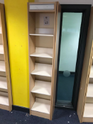 3x Small Wall Fixed Book Shelving Units