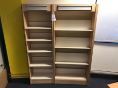 2x Book Shelving Units