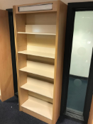 2x Wall Fixed Book Shelving Units