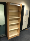 2x Wall Fixed Book Shelving Units