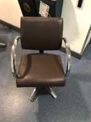 Brown leather Hairdressing / Barber's Chair