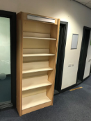 2x Wall Fixed Book Shelving Units