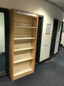 2x Wall Fixed Book Shelving Units